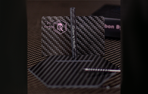 Pure Carbon Fiber Card & Straw Set